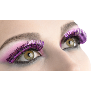 Purple/Black Eyelashes