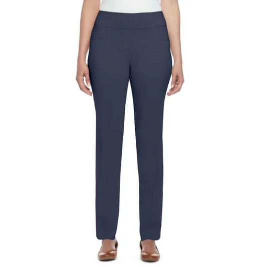 Plus Pull On Proportioned Medium Millennium Pant Navy Ruby Rd X