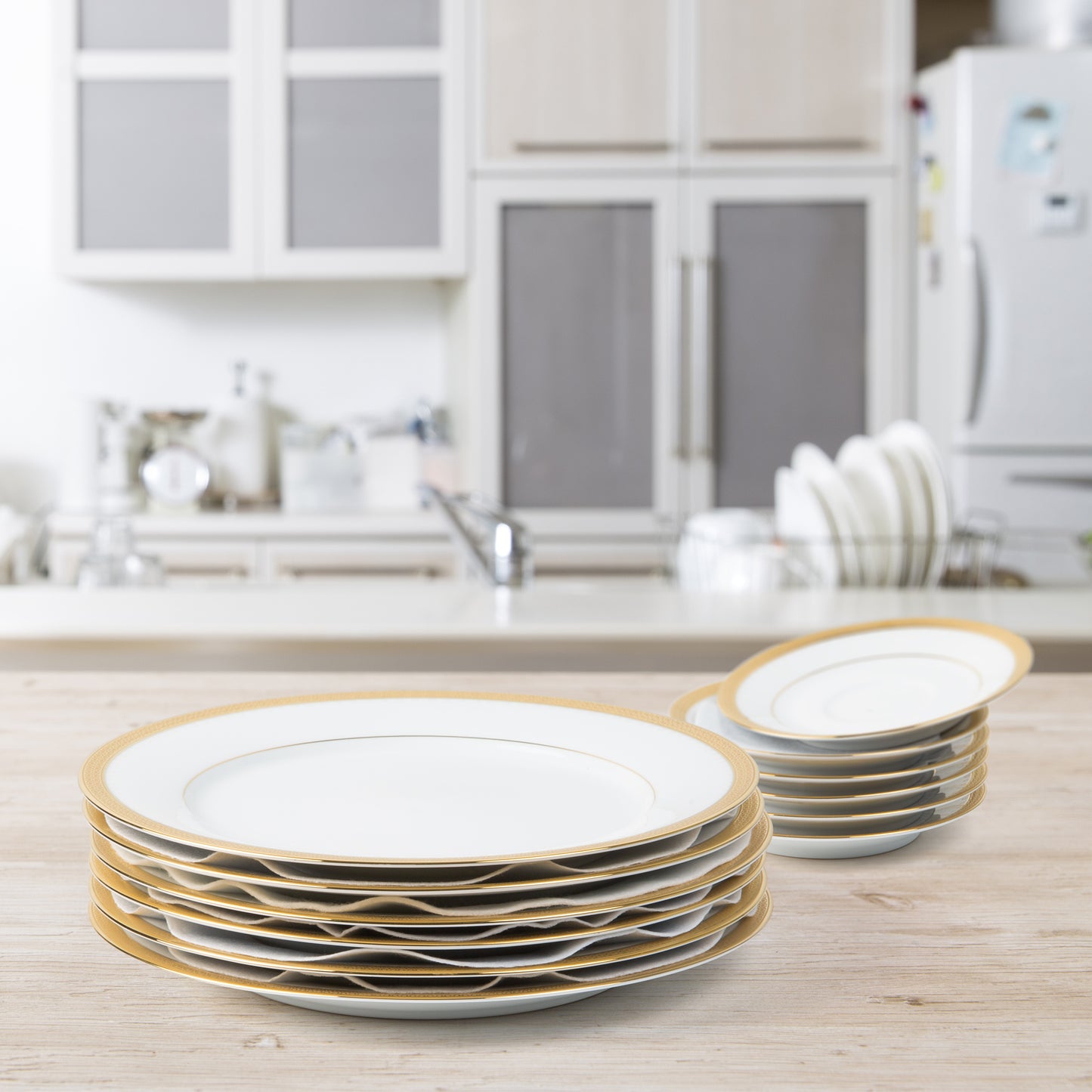 Storage Felt Plate Dividers White