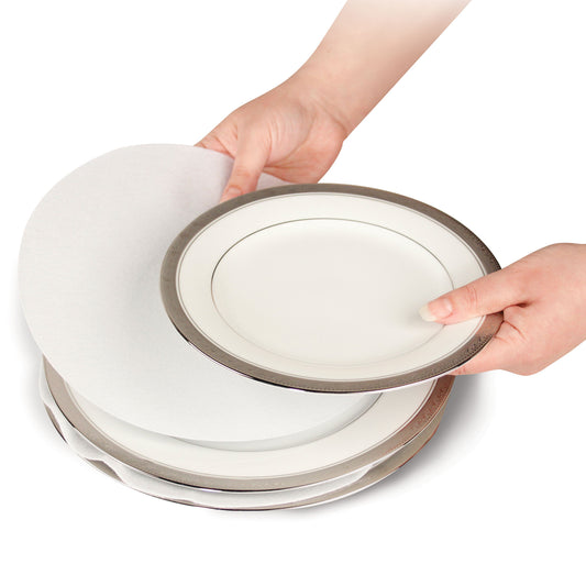Storage Felt Plate Dividers White