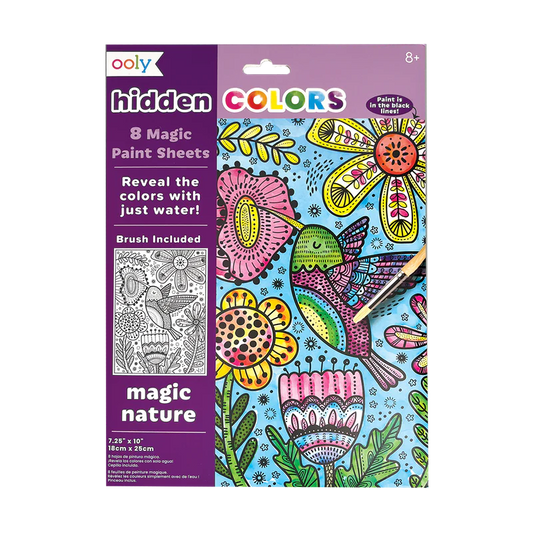 Hidden colors magic paint sheets - magic nature