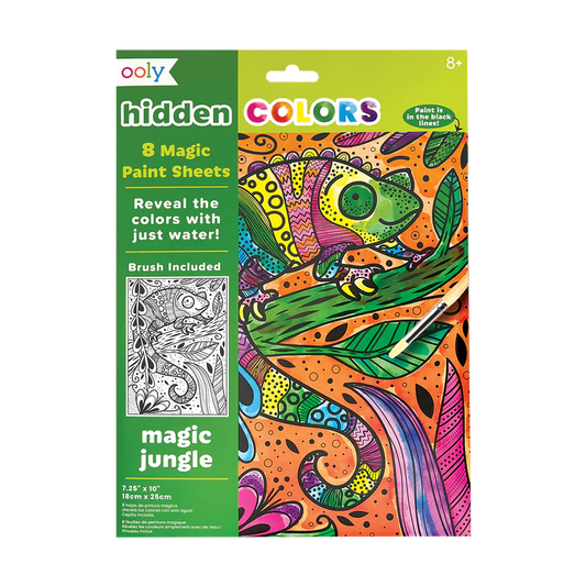 Hidden colors magic paint sheets - magic jungle