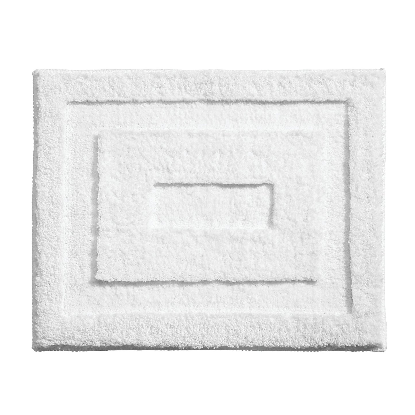 Alfombra de baño blanca  21" X 17"
