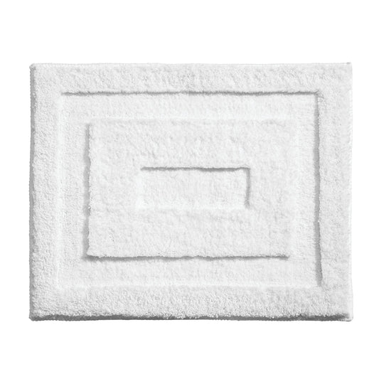 Alfombra de baño blanca  21" X 17"