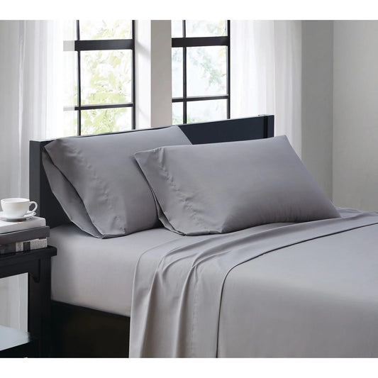 London Loft Leather Path 4PC Sheet Grey