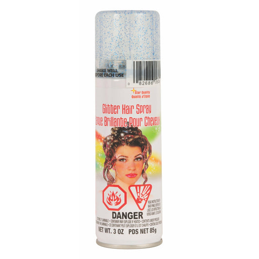 Blue Glitter Hairspray