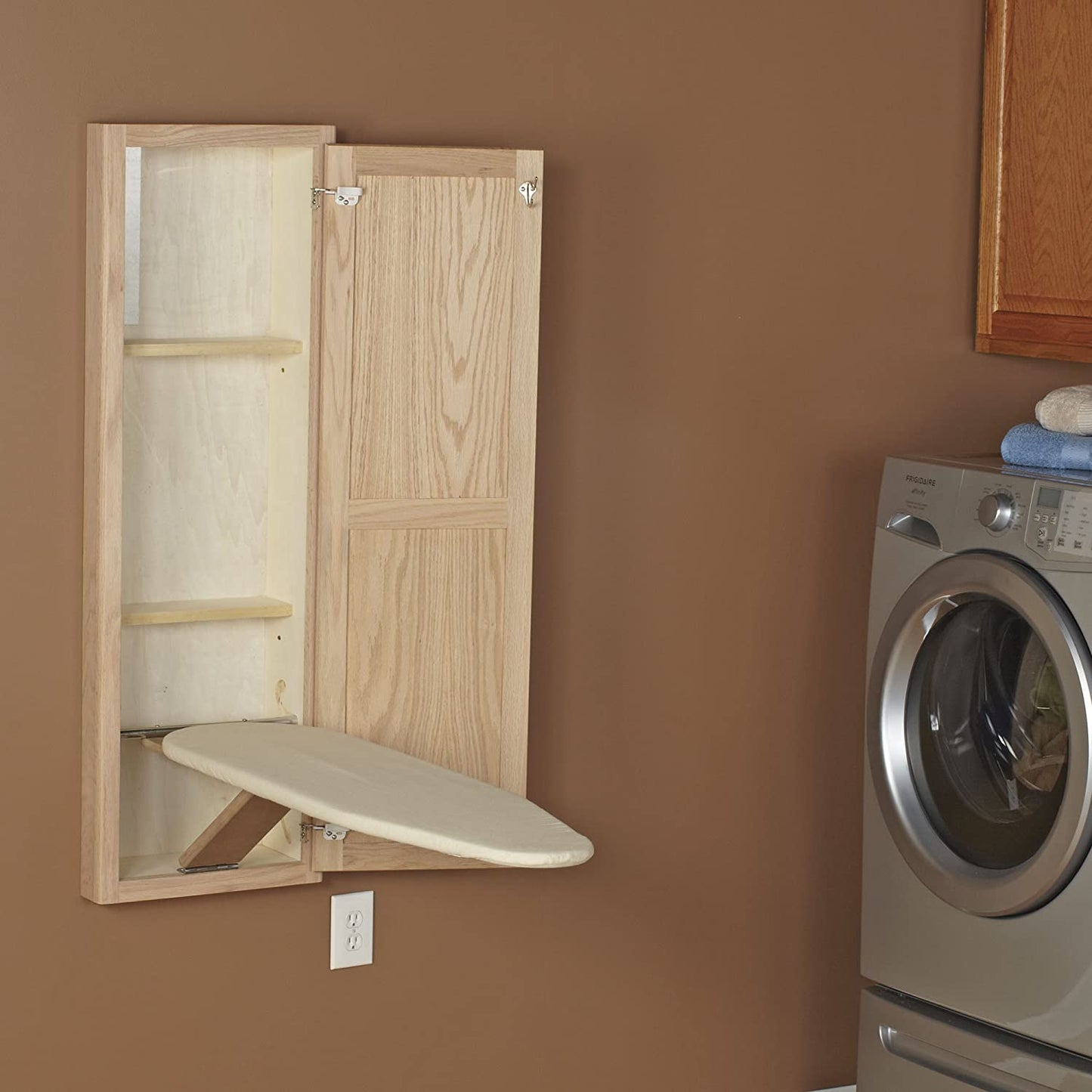In-Wall Ironing Board Cabinet with Built In Ironing Board