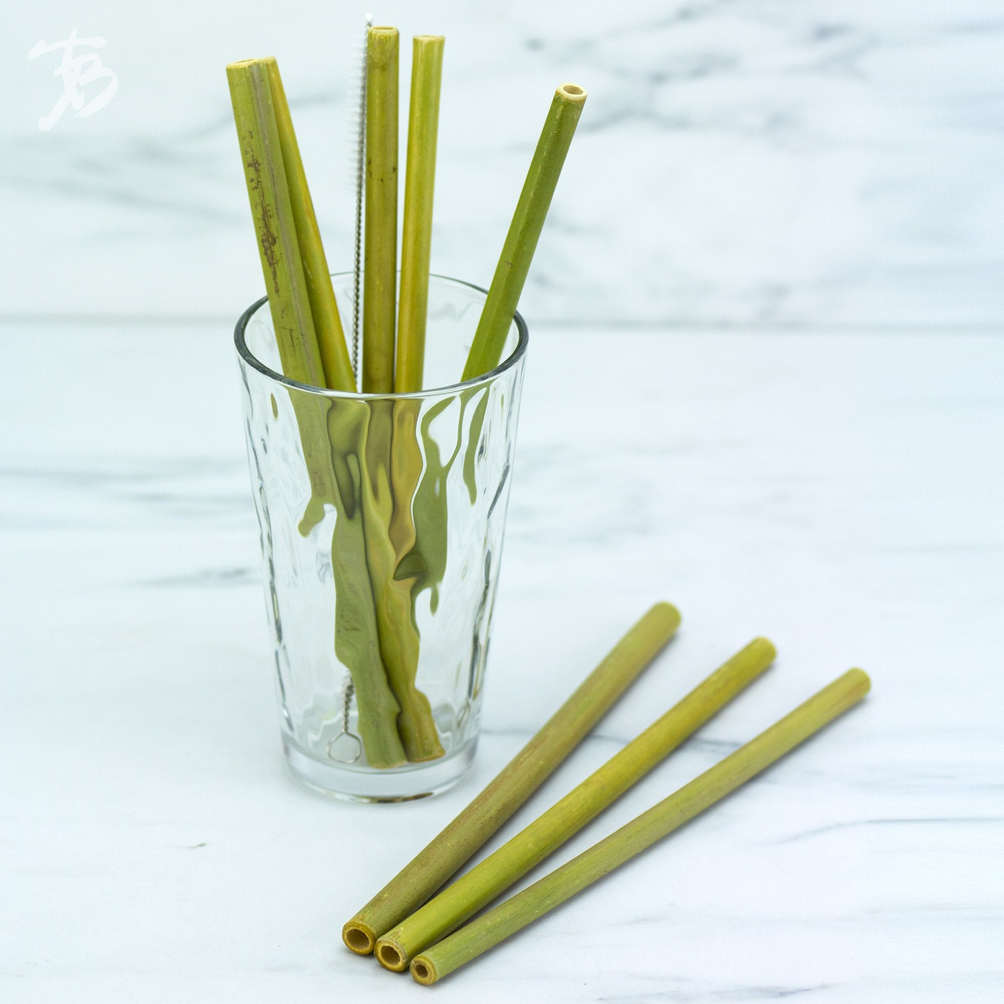 BAMBOO DRINKING STRAWS 8PK