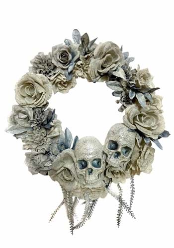 18" Skull Wreath