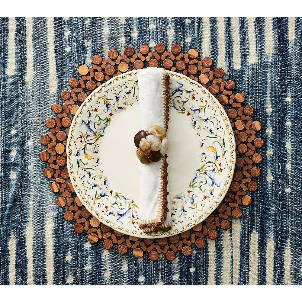 ROUND BAMBOO PLACEMATS BROWN