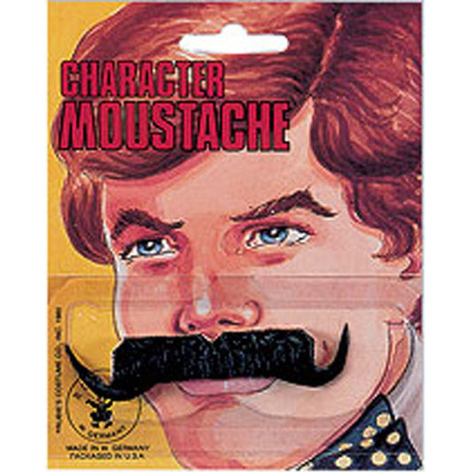 Old time moustache black
