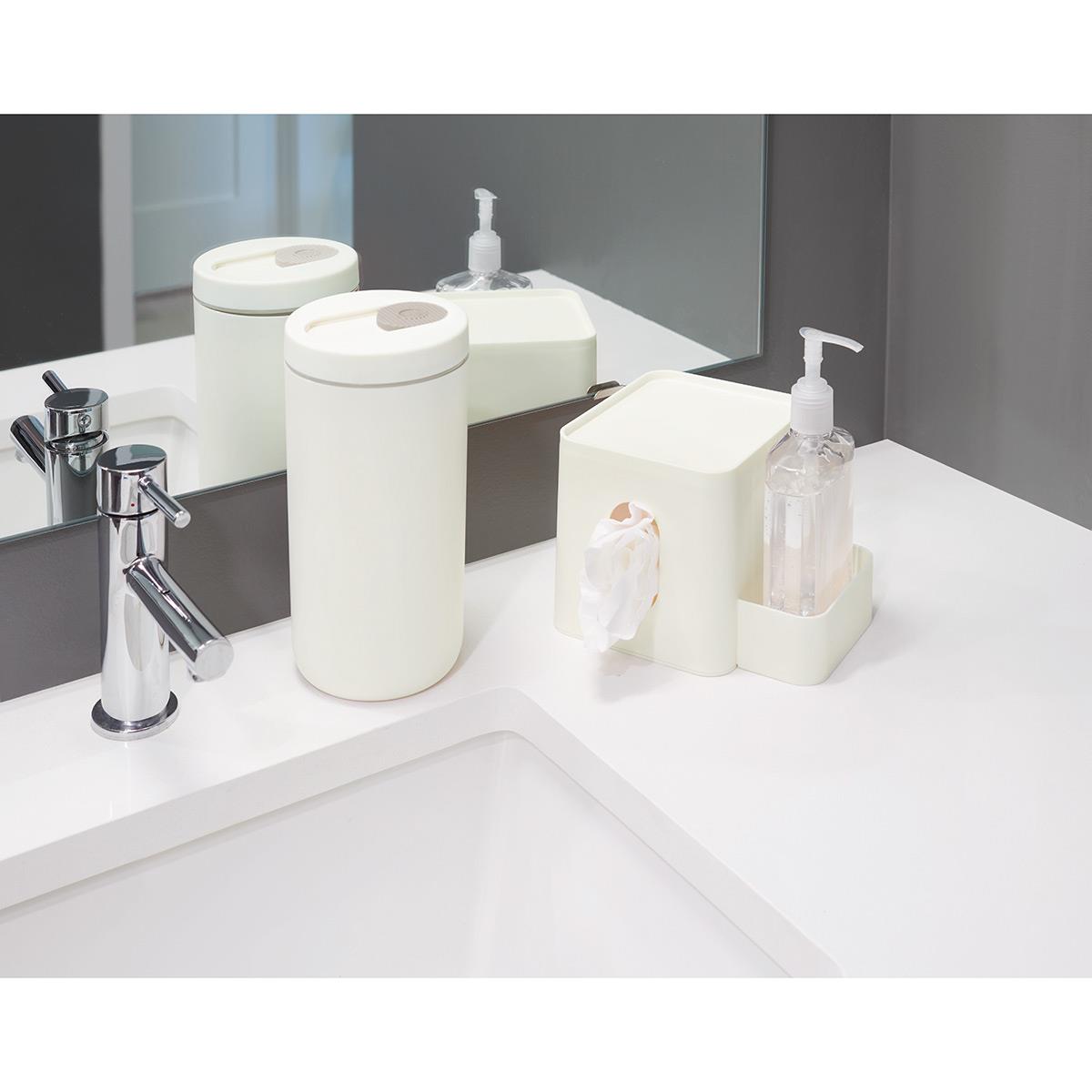 Wipes Dispenser Coconut and Gray Accents