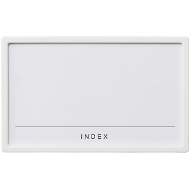 Label Holder M Set of 2 White