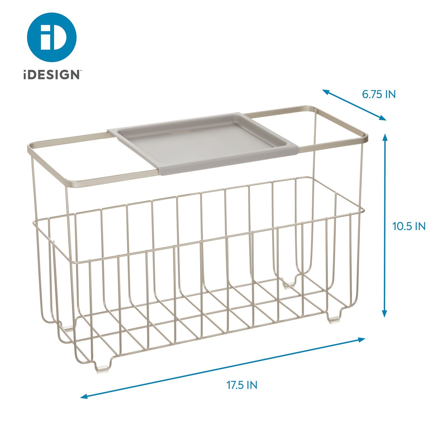 Storage Basket With Shelf