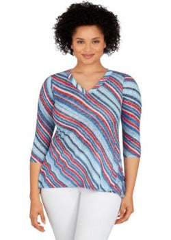 Blouse Azure multi - Ruby Rd