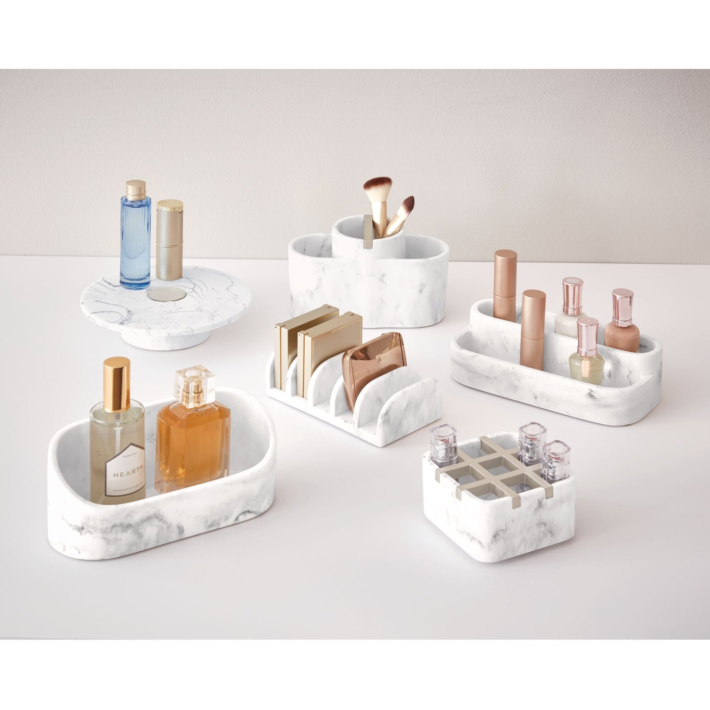 Organizador de paleta de mármol