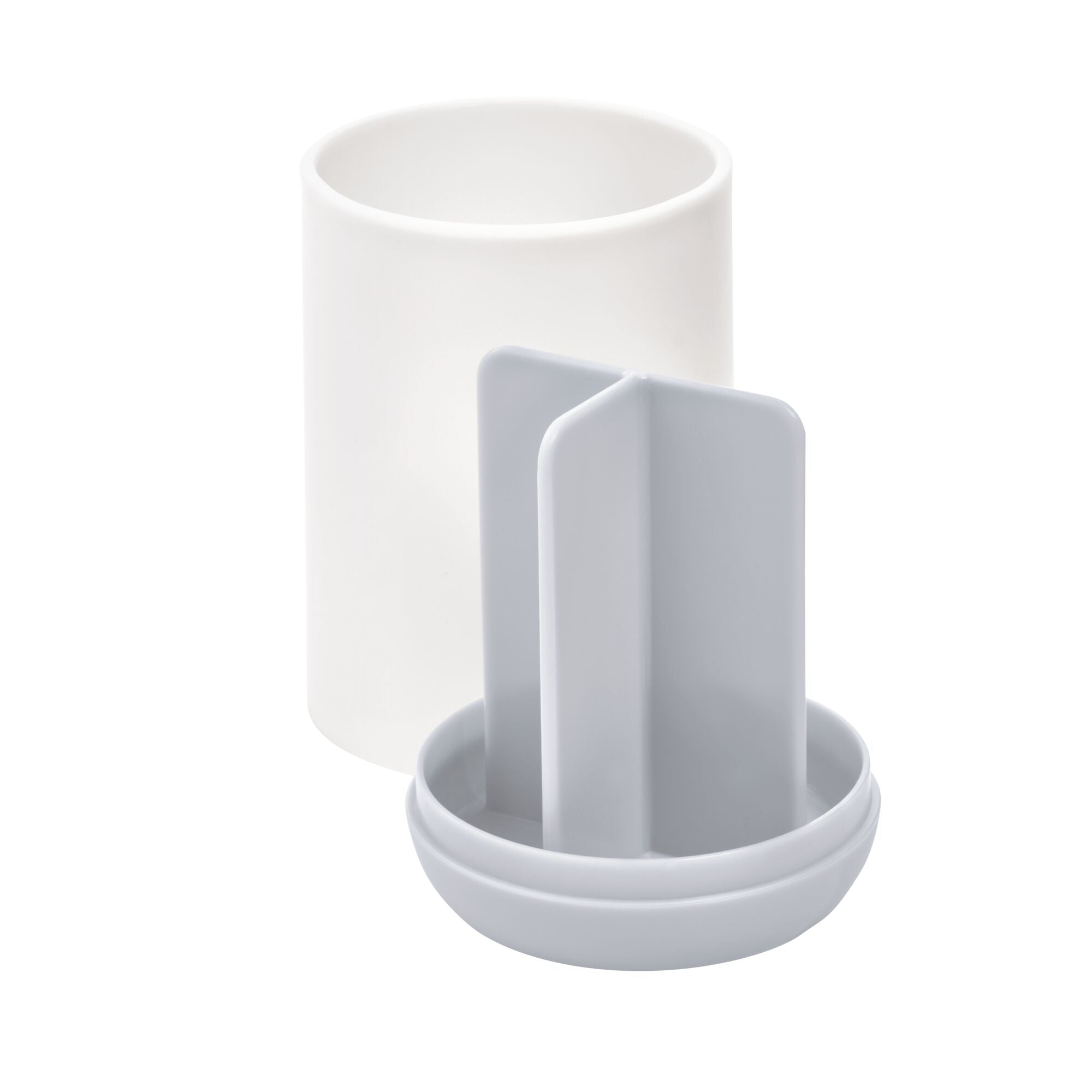 Porta cepillo de dientes blanco