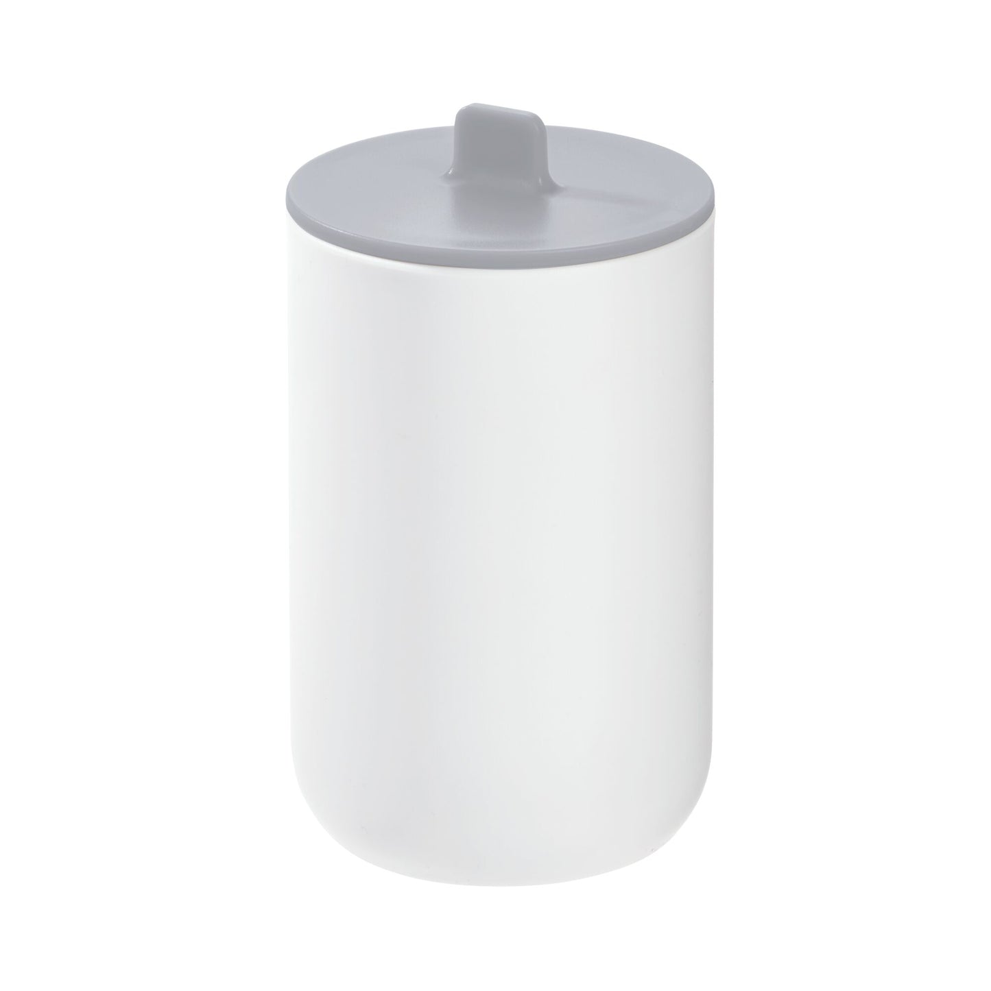CANISTER WHITE W/GRAY LID
