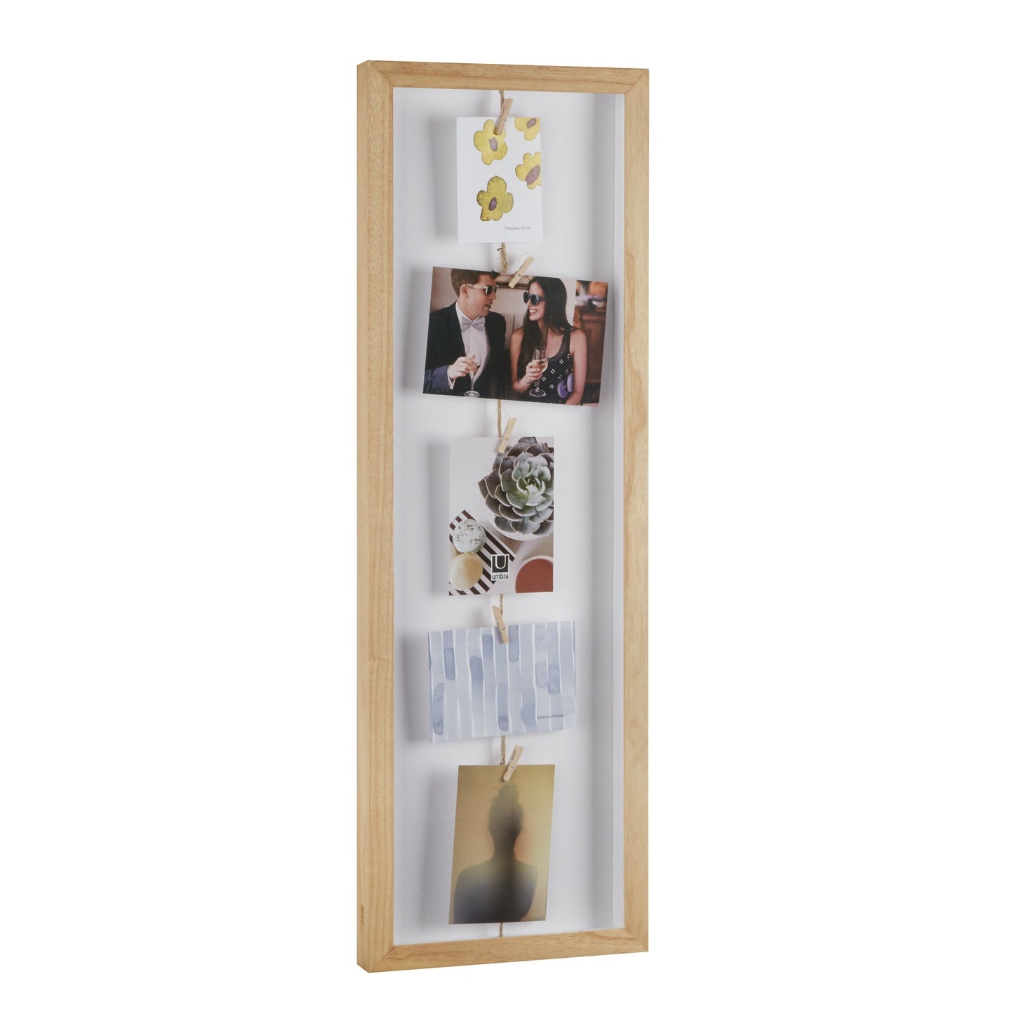 CLOTHESLINE FLIP PHOTO FRAME NATURAL