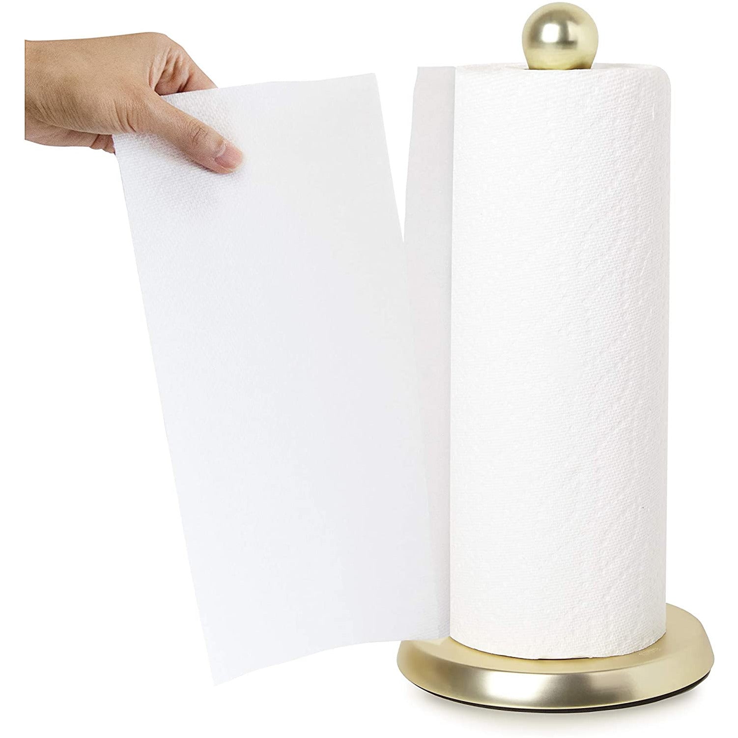 TUG PAPER TOWEL HOLDER  BRASS /BLACK