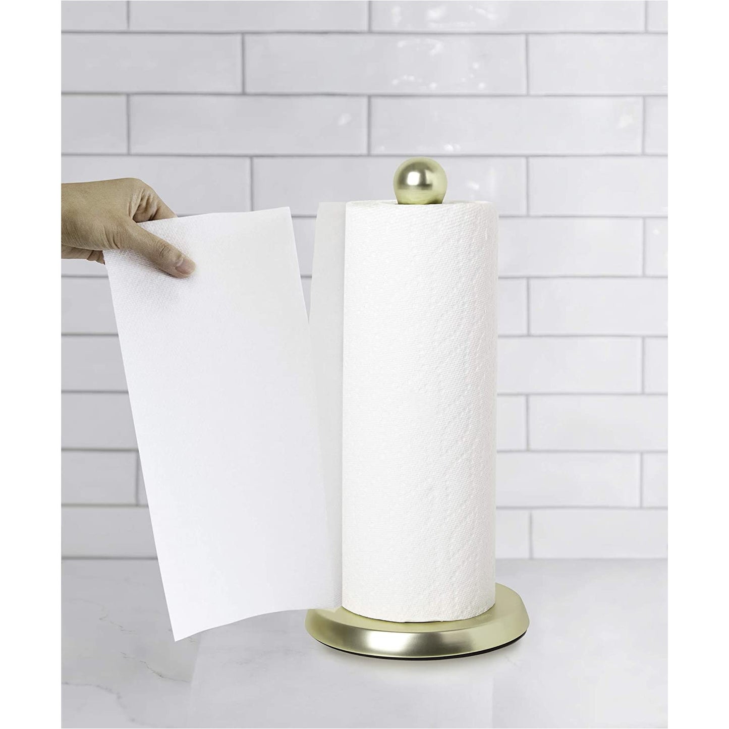 TUG PAPER TOWEL HOLDER  BRASS /BLACK