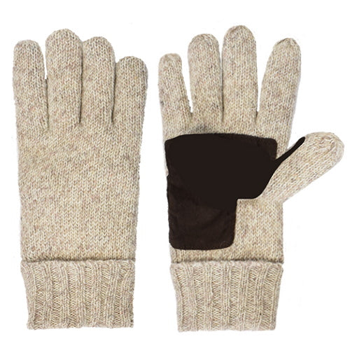 RAGG WOOL GLOVE - TAN