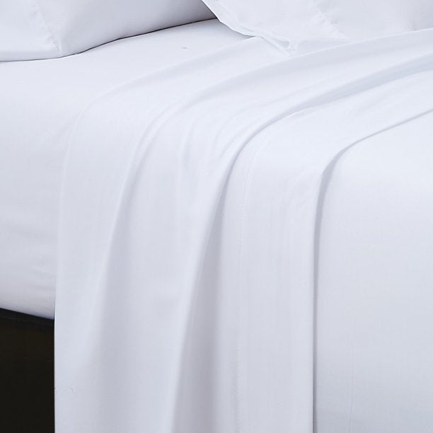 London Loft Leather Path 4PC Sheet White