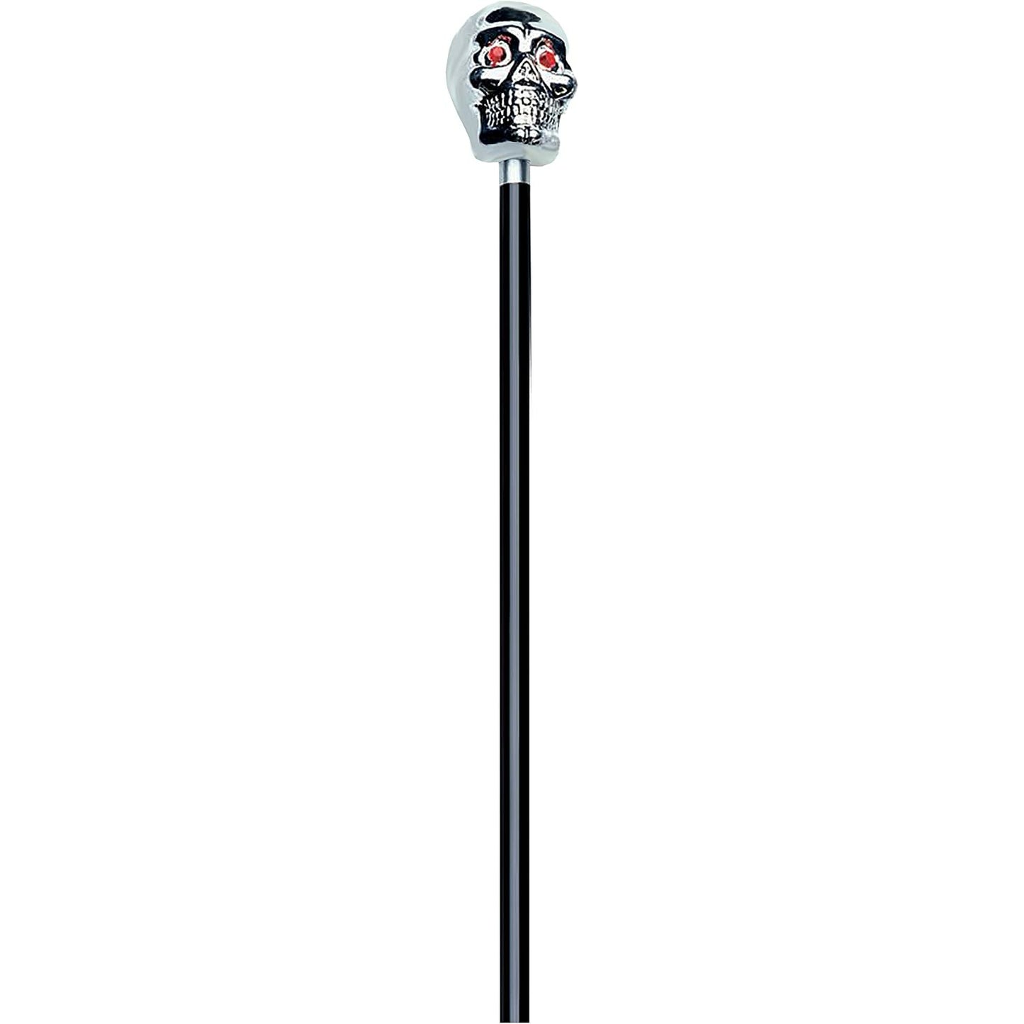 Skull Walking cane silver