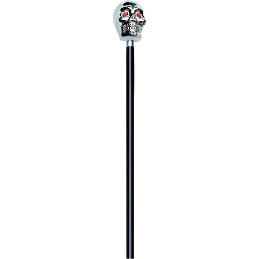 Skull Walking cane silver