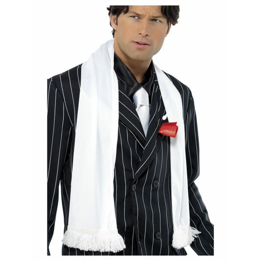 20´s scarf with tassels white