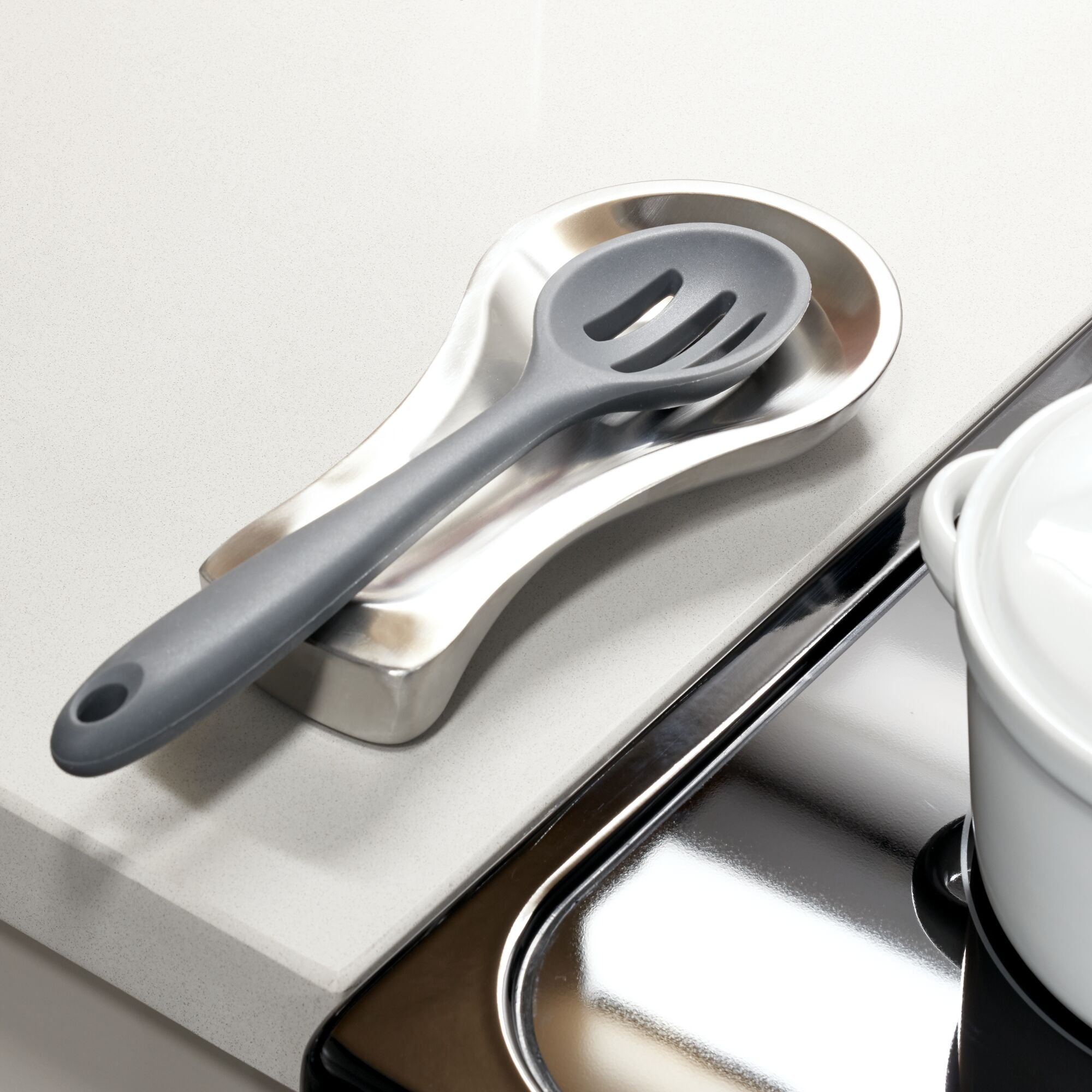 REPOSADOR  de cucharones stainless steel