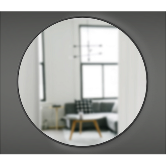 HUB WALL MIRROR 37" BLACK