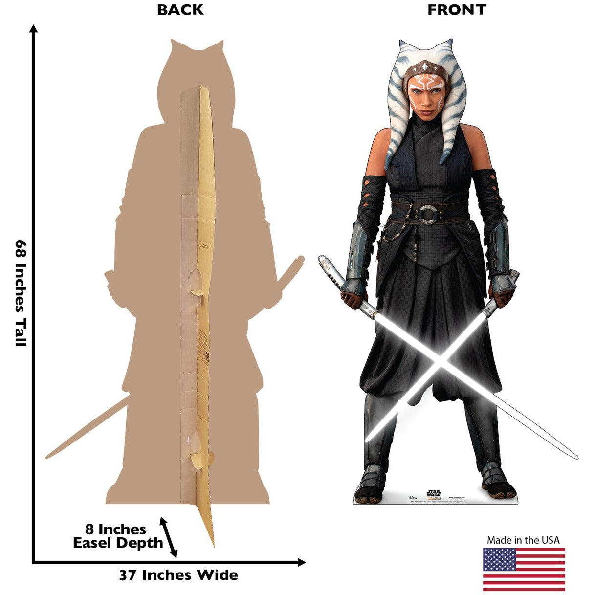 Ahsoka Tano the  Mandalorian  Soporte de cartón