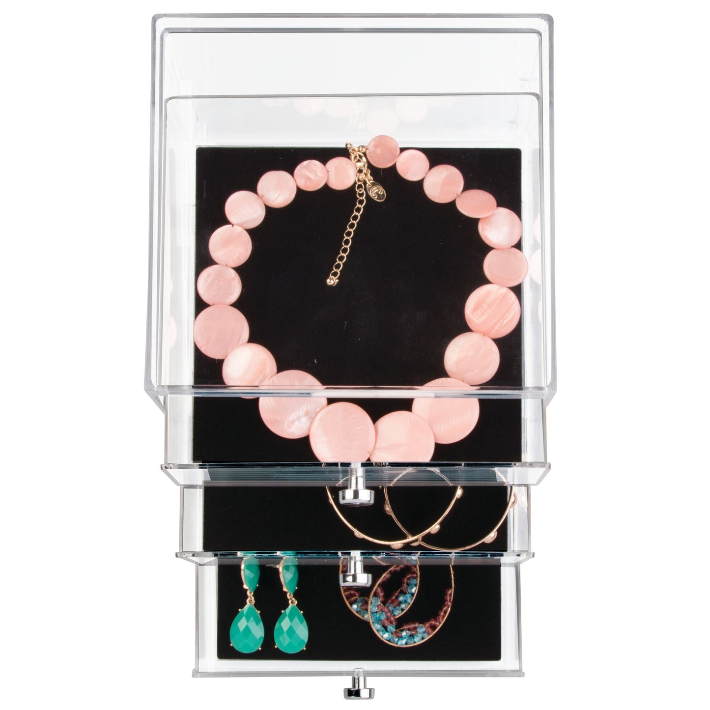 Organizador de joyeros con 3 gavetas 6.4" x 7" x 7"