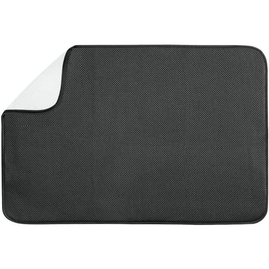 Black/White iDry Kitchen Mat Solid - XLarge 24" x 18"