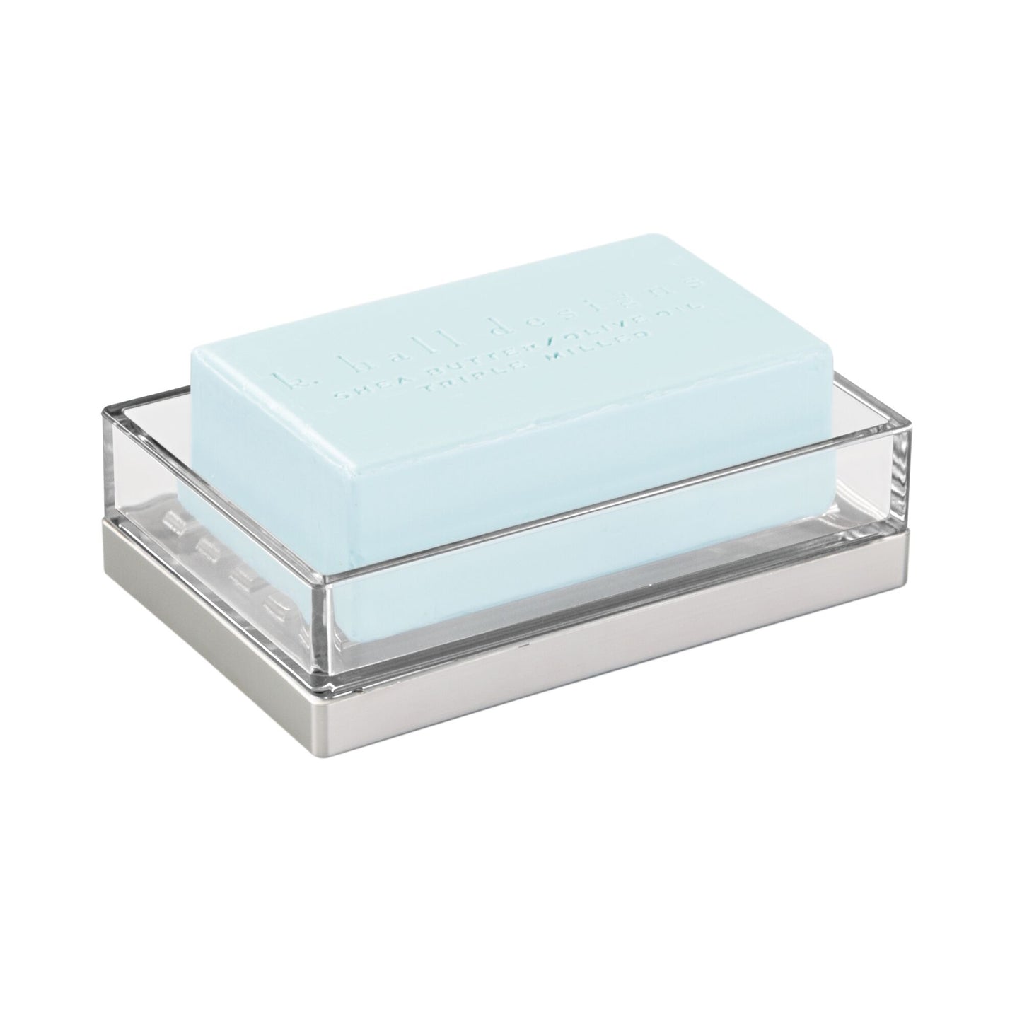 Soap Dish 5.4" x 4.7" x 1.7" Silver