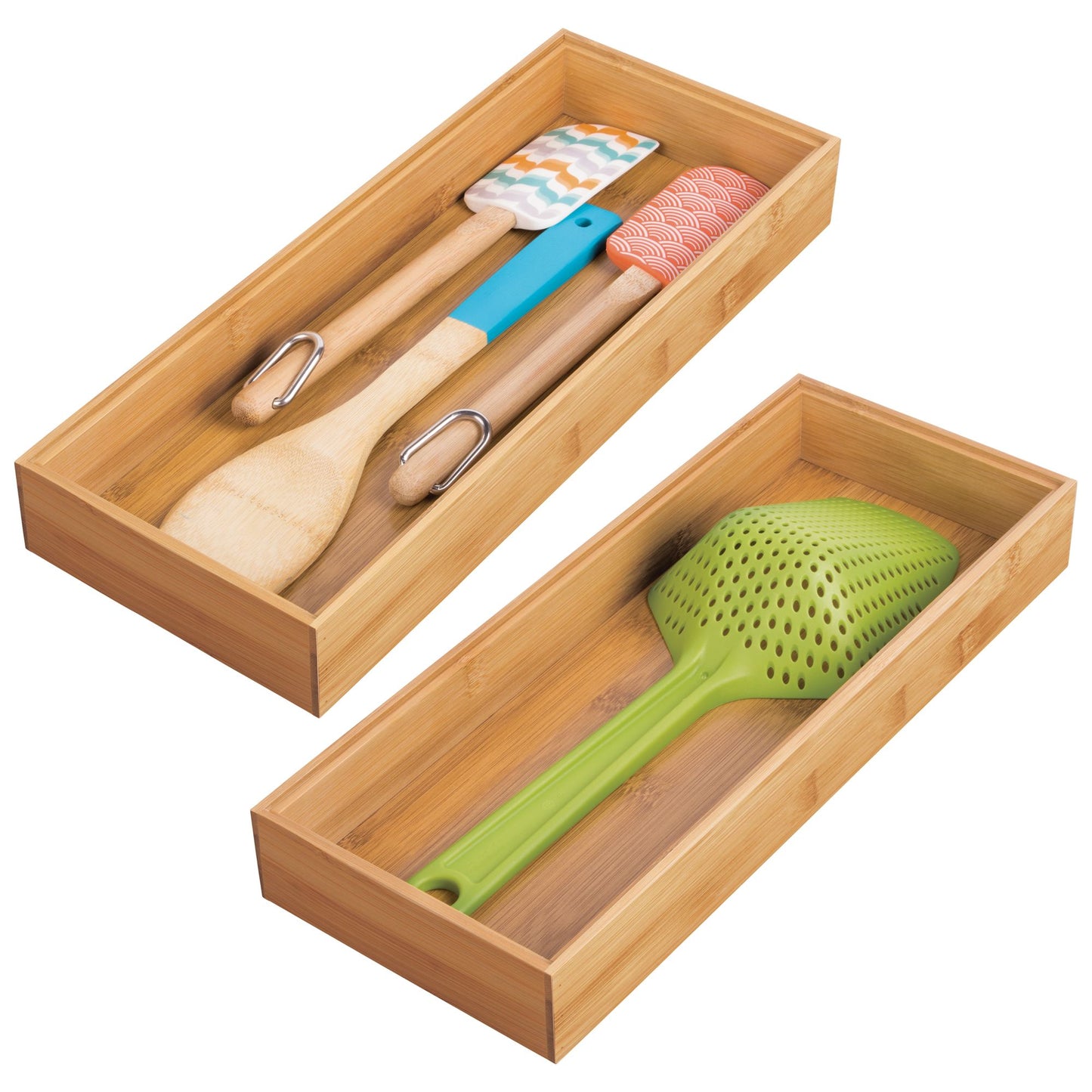 Organizador de gavetas bambú 6" x 15" x 2"