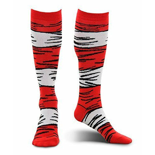 THE CAT IN THE HAT COSTUME SOCKS ADULT