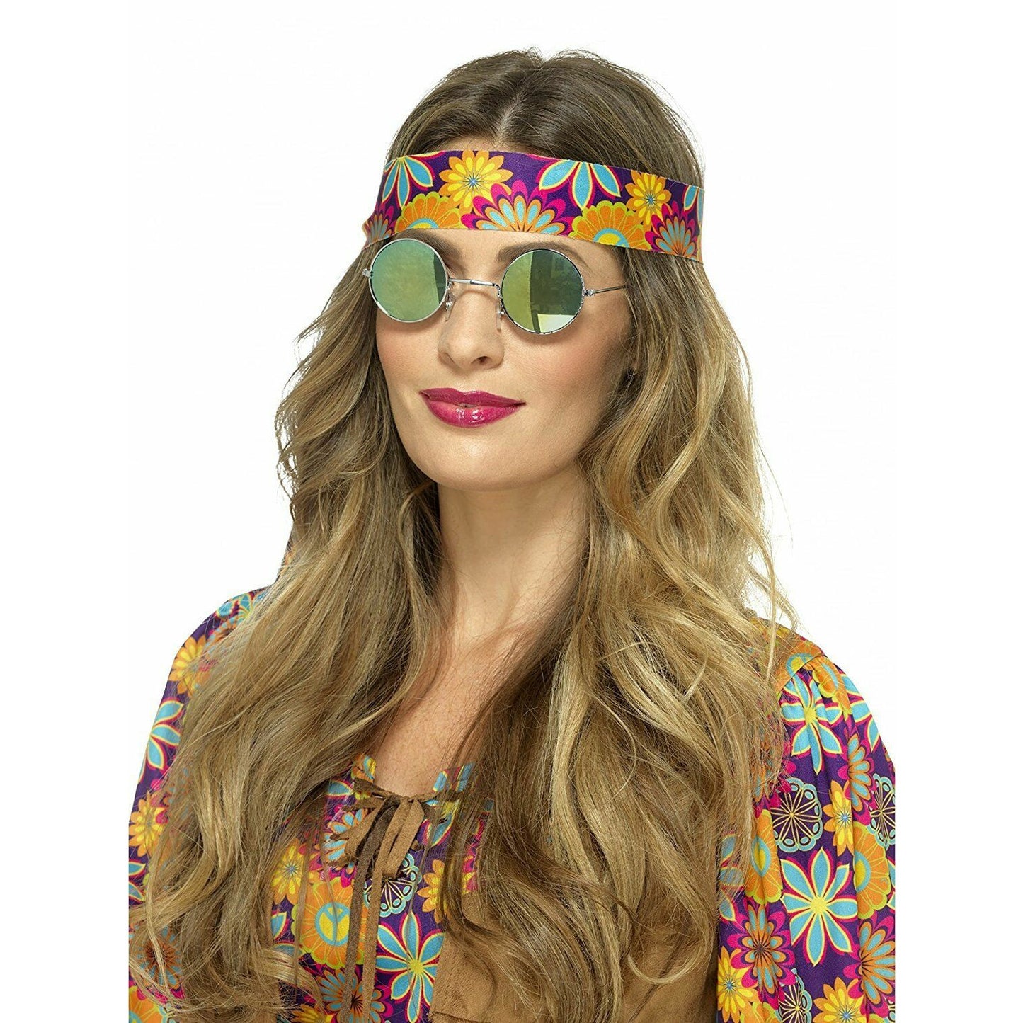 Hippie specs mirrored green & blue