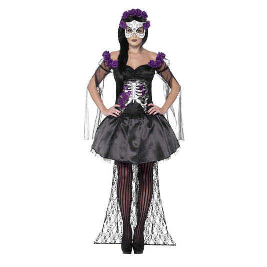 Day of the dead señorita costume Black
