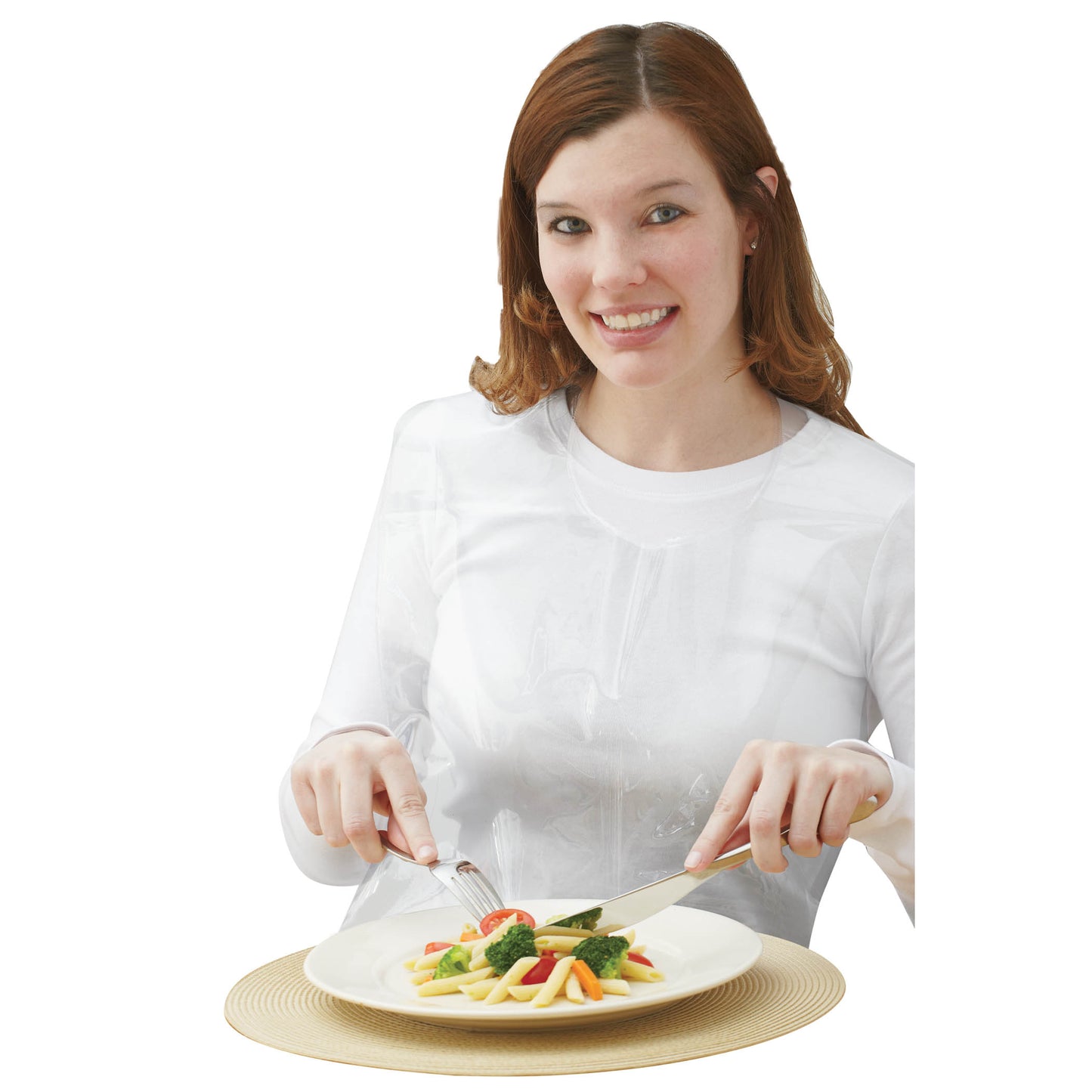 Invisible Clear Vinyl Bib