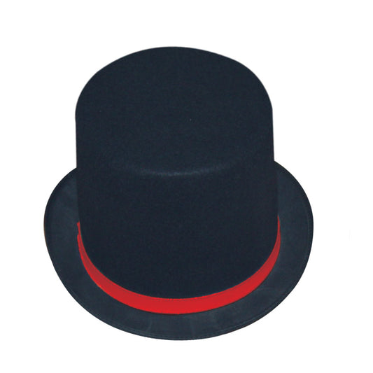 Tuxedo Top-hat – Red Trim – Adult