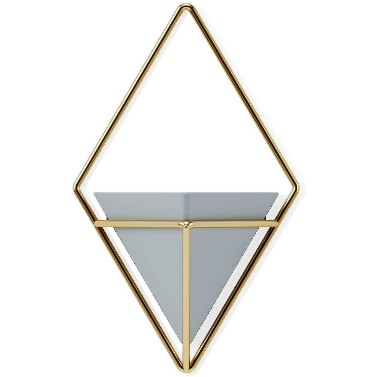 TRIGG WALL DISPLAY  SMALL GREY /BRASS SET OF 2