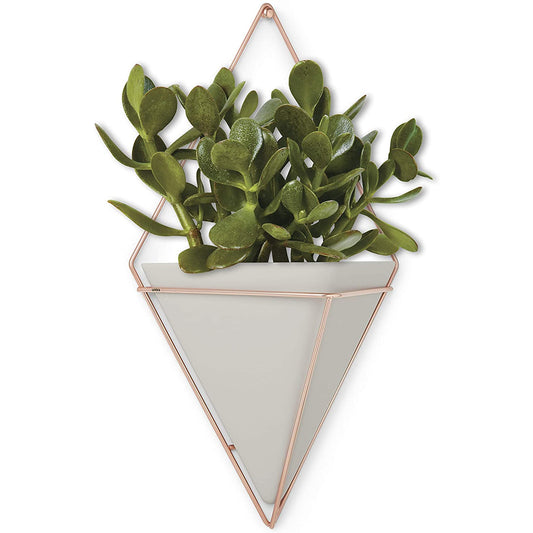Trigg Large Wall Vessel Concrete-Copper