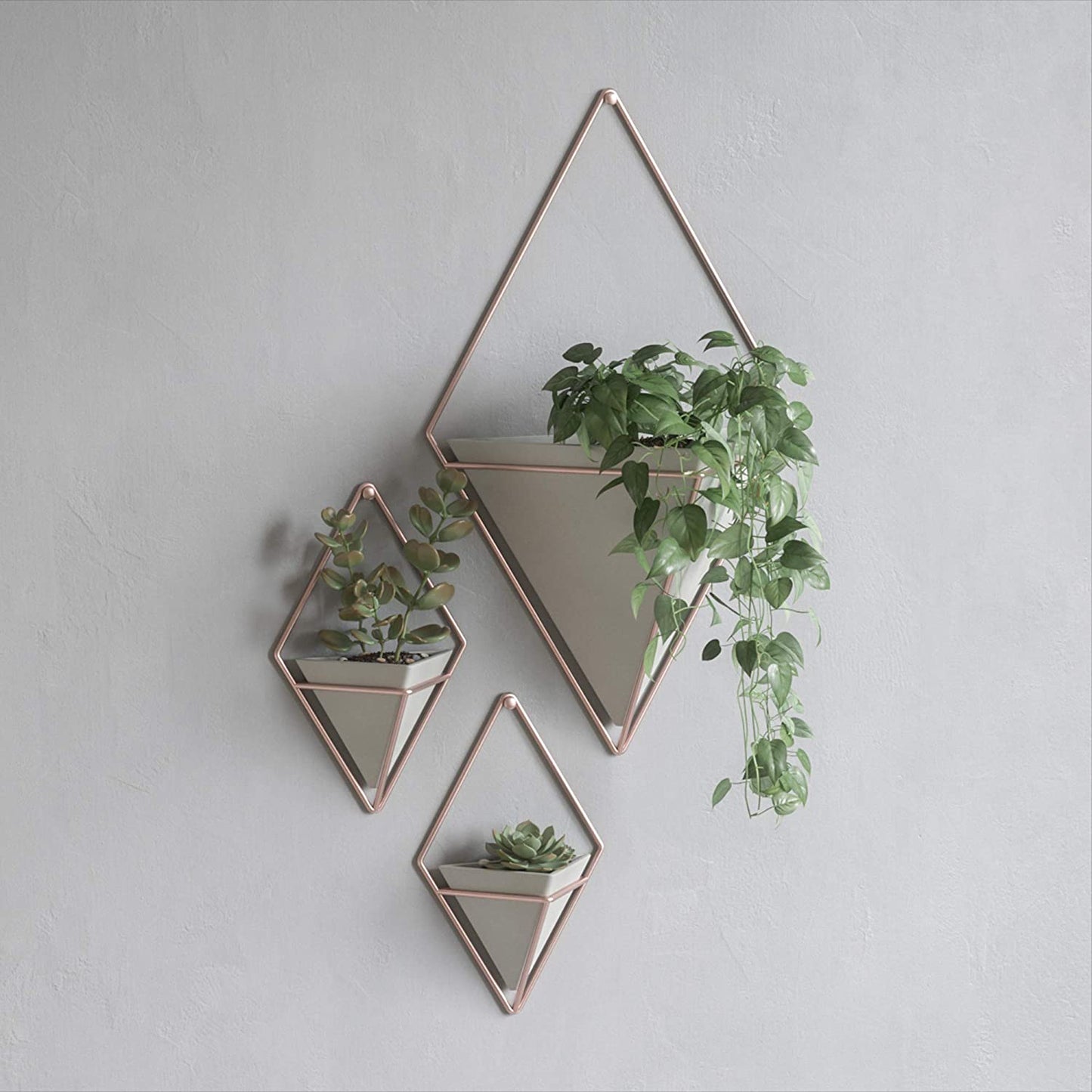 Trigg Large Wall Vessel Concrete-Copper