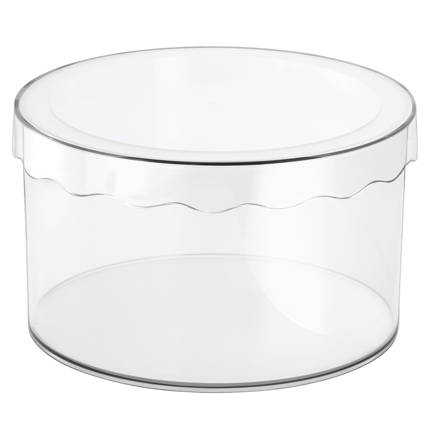 10" Caja redonda transparente