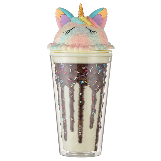 Unicorn Sccop Cane Tumbler Vanilla