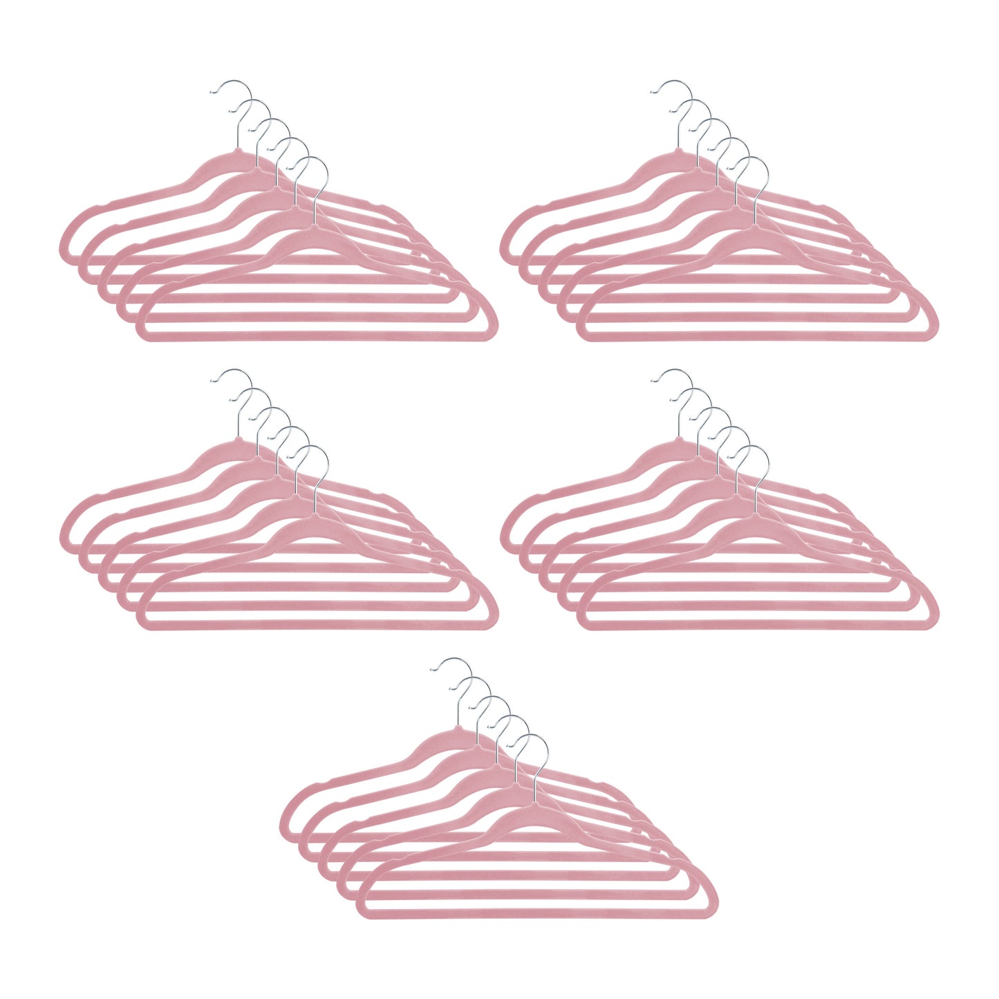 Soft grip Non-Slip Hanger DUSTY PINK 25 pc set