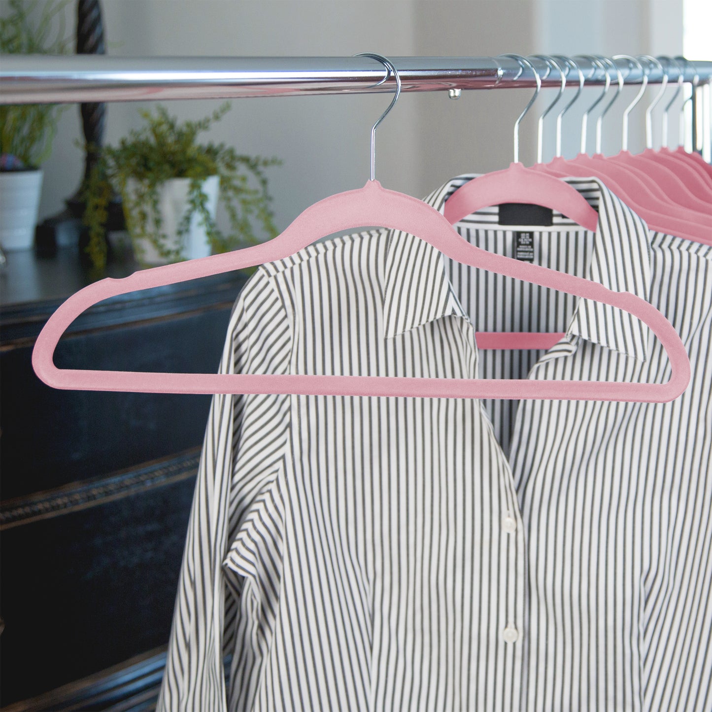 Soft grip Non-Slip Hanger DUSTY PINK 25 pc set
