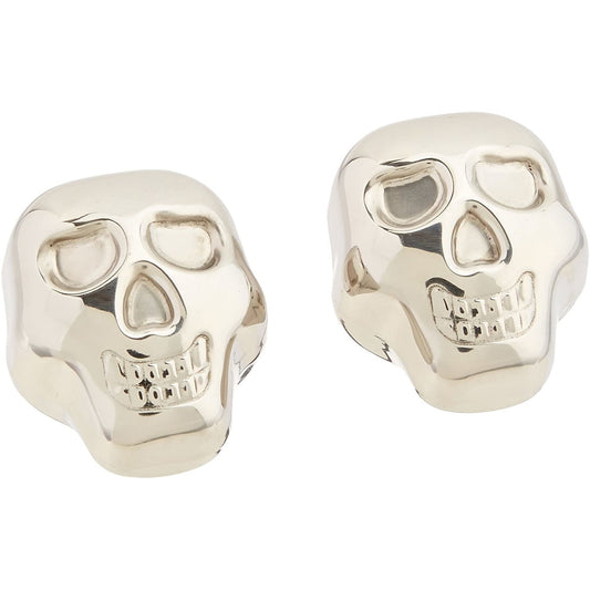 Skull Whiskey Ice Cubes Molds Set of 2 Silver
